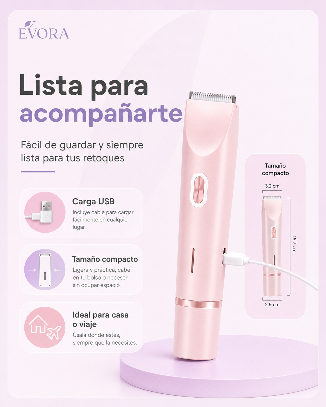 EVORA™ | Rasuradora 2 en 1